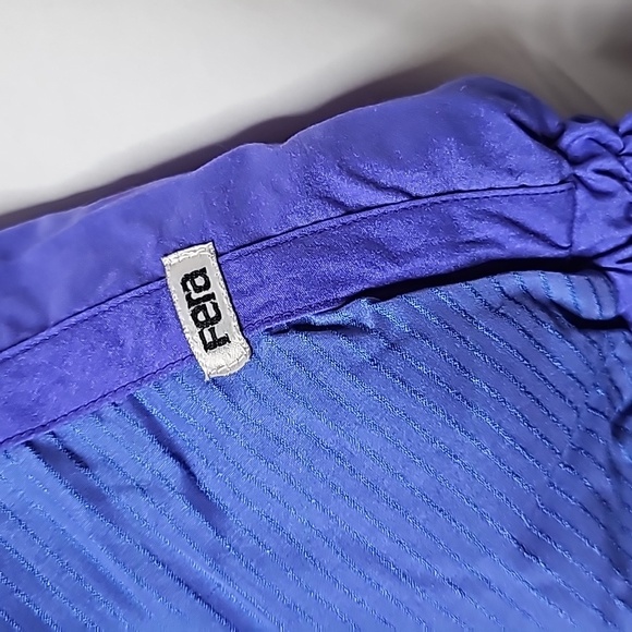 Vintage Fera 90's puffer down filled purple ski snow cold winter jacket sz 12 - Picture 4 of 6